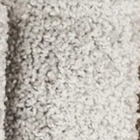 Washable Soft Pile Runner in Snow — Ivory / Gray Marl